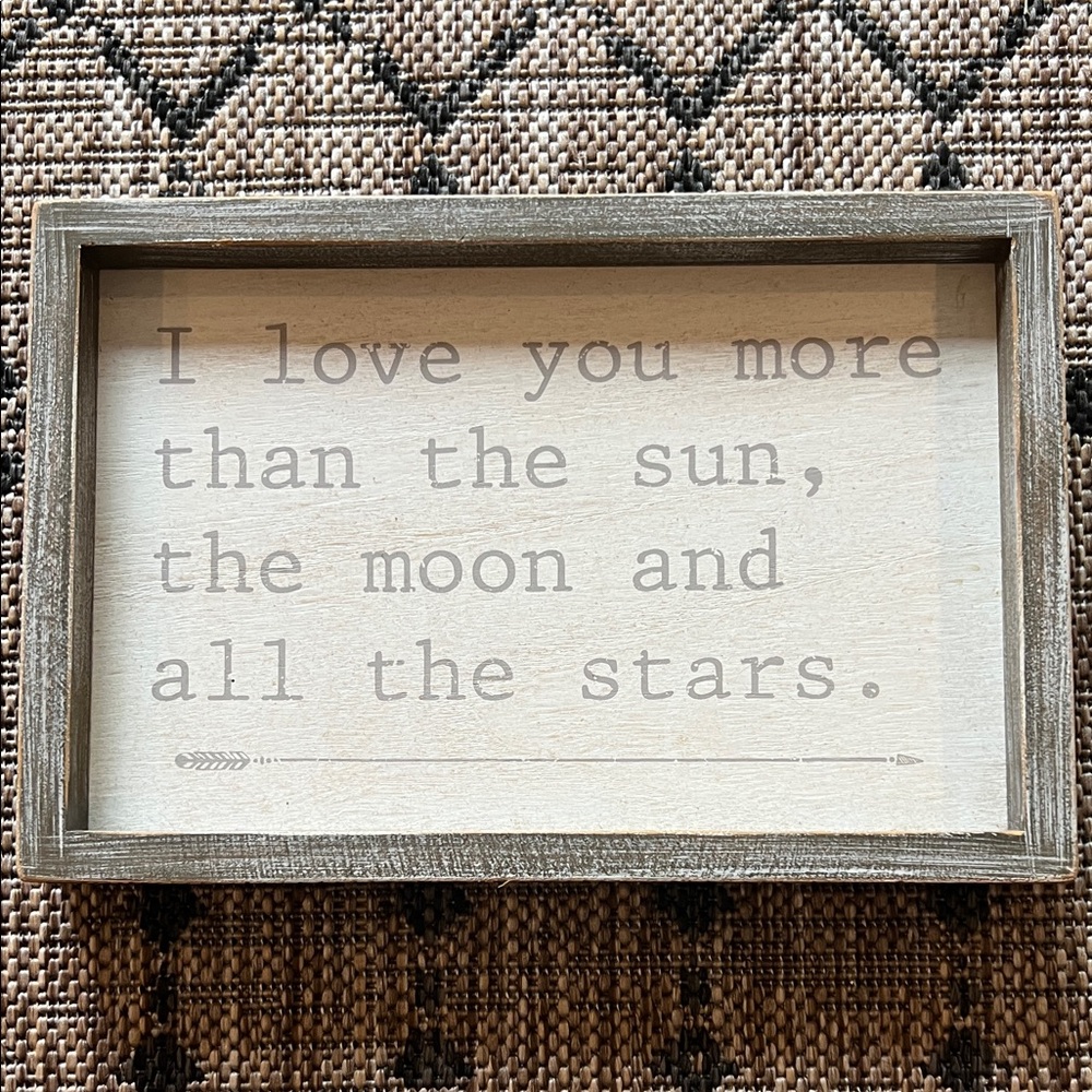 Decorative Wooden Sign with Inspirational Quote